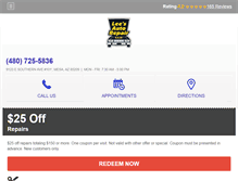 Tablet Screenshot of leesautorepair.com